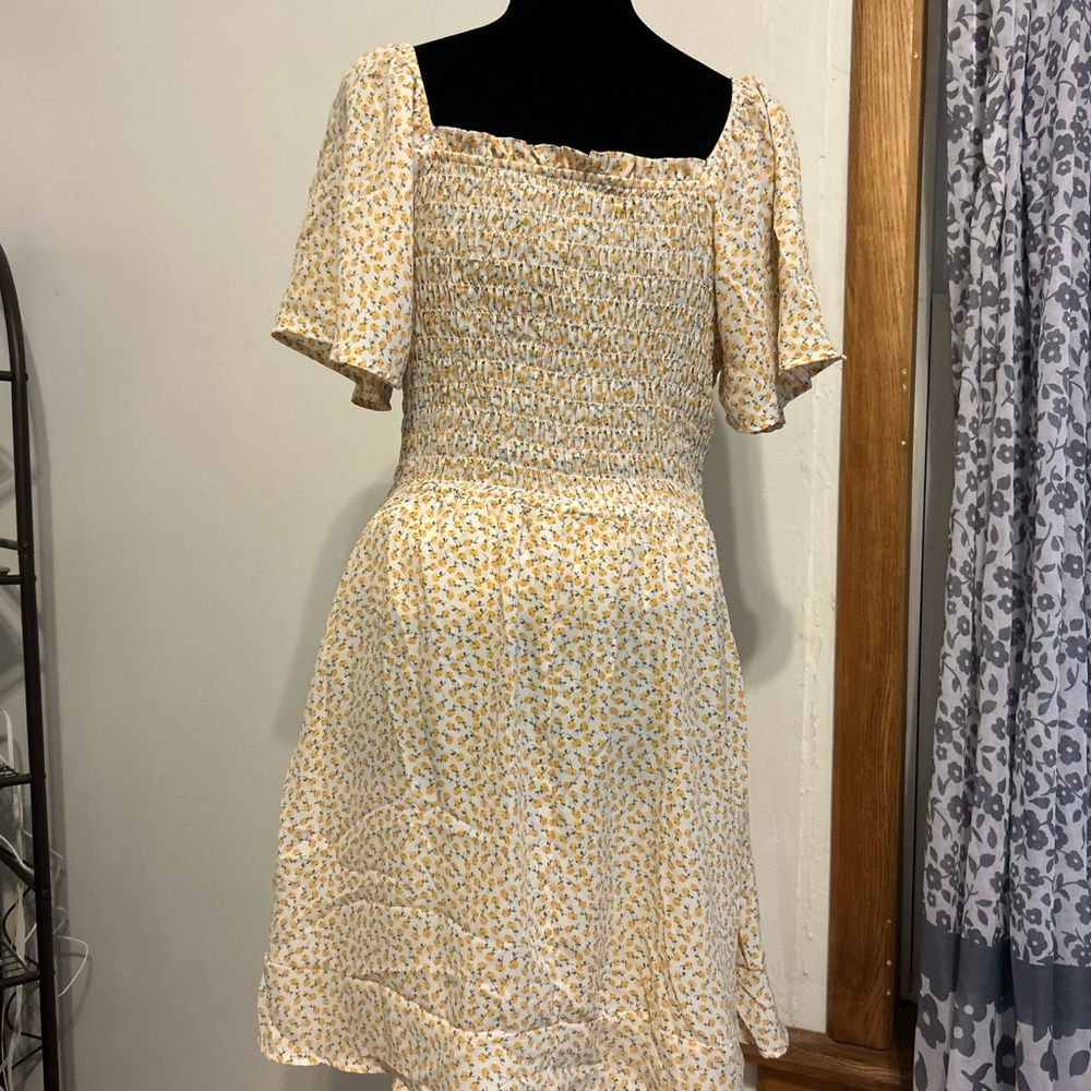 Selfie Leslie Yellow Floral Mini Dress